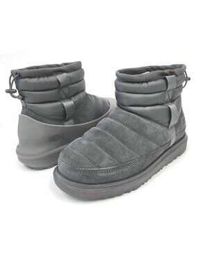 UGG Men's Classic Mini Pull-On Weather Waterproof Insulated Boots Metal Size 12